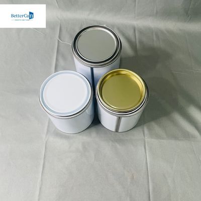 1Liter Kaleng Logam Kaleng Cat Portable Solusi Kaleng Kimia