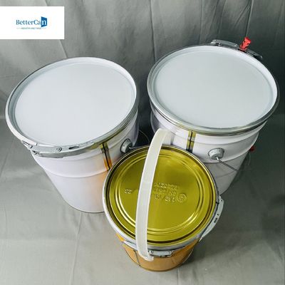 10 Liter Industri Empty Canister Dengan Lock Ring 0.35mm Ketebalan 5 Liter Empty Bucket