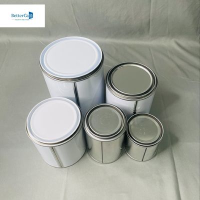 1/2 Pint Cat Mobil Kaleng Tin Dengan Tutup Logam OEM 250ml Untuk 5 Liter Auto Kaleng