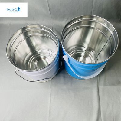 5 Liter Konik Ember Dengan Pencetakan Warna Metal Handle Cat Container