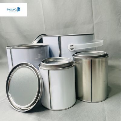 4 liter penyimpanan pelarut industri 1 galon tinplate kaleng untuk perekat kimia CMYK pencetakan