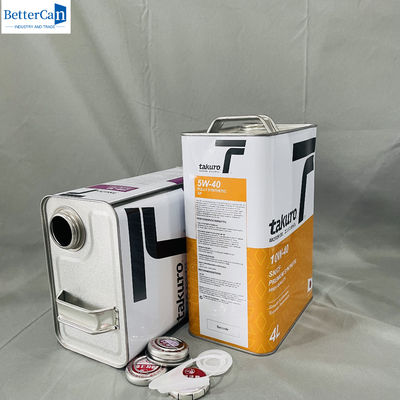 OEM Motor Oil 1 Gallon Empty Liquid Can With Metal Cap 500ml persegi panjang